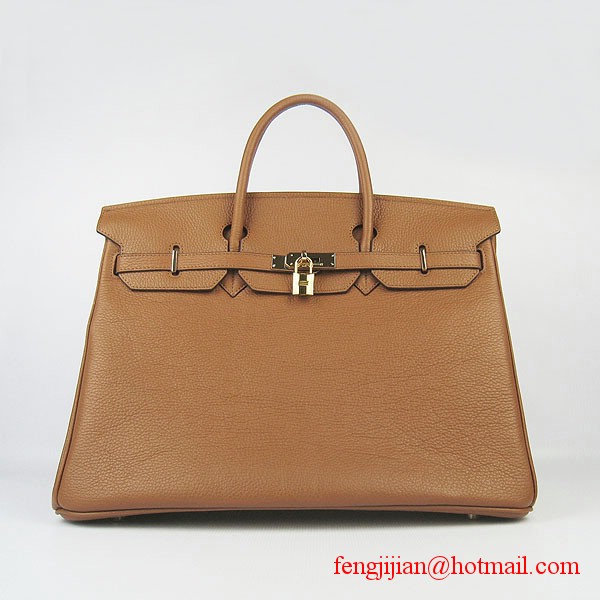 Hermes Birkin 40cm Togo Bag Light Coffee 6099